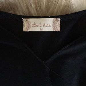 Black flowy wrap top from altars state. worn once